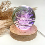 Illuminated Wooden Base Light