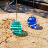 Handcrafted glass suncatcher infused with memorial ash