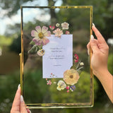 Held In Bloom pressed flower frame