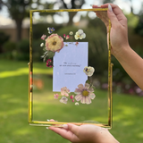 Held In Bloom pressed flower frame