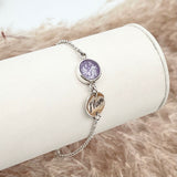 XS Charm + Initial Disk Bracelet