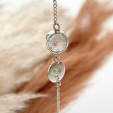 XS Charm + Initial Disk Bracelet