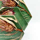 GLASH | Memorial Resin Hexagon Keepsake with personal inclusions, delicate memorial details, preserved flowers and ash.