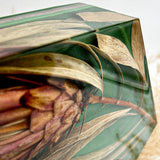 GLASH | Memorial Resin Hexagon Keepsake with personal inclusions, delicate memorial details, preserved flowers and ash.