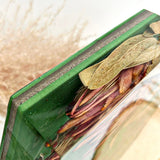 GLASH | Memorial Resin Hexagon Keepsake with personal inclusions, delicate memorial details, preserved flowers and ash.