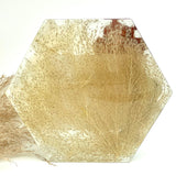 GLASH | Memorial Resin Hexagon Keepsake with personal inclusions, delicate memorial details, preserved flowers and ash.