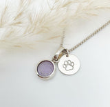 XS Charm + Initial Disk Pendant