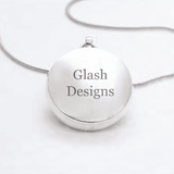 Glash Designs | Memorial Jewellery Engraving Option  