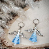 Glash Designs | Memorial Cremation Ash Angel Keyring