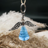 Glash Designs | Memorial Cremation Ash Angel Keyring