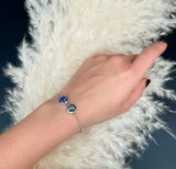 Glash Designs | XS Charm + Initial Disk Bracelet