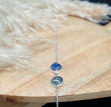 XS Charm + Initial Disk Bracelet