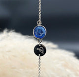XS Charm + Initial Disk Bracelet