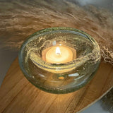 Memorial Ash in Glass Traditional Candleholder