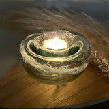 Memorial Ash in Glass Traditional Candleholder