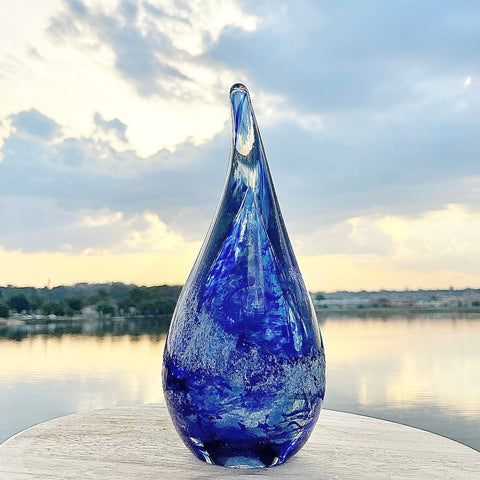 Large Hollow Teardrop Keepsake