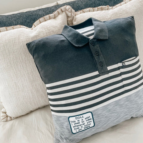 Polo shirt pillow top
