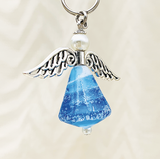 Glash Designs | Memorial Cremation Ash Angel Keyring