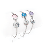 XS Charm + Initial Disk Bracelet