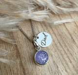 XS Charm + Initial Disk Pendant