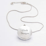 Flat Round Pendant | Glash Designs 